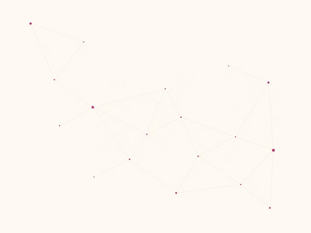 Fine constellation of connected nodes on a pale background